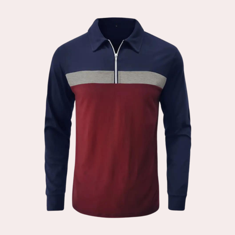 Premium Herren – Langarm Poloshirt – Komfortabel & Stilvoll