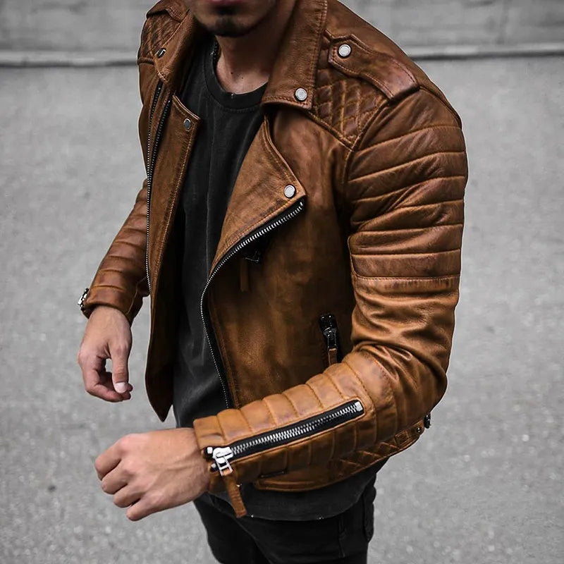 Premium – Herren Lederjacke Schwarz – Zeitlos & Vielseitig aus Echtleder
