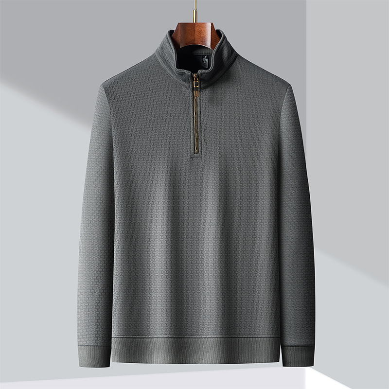 Premium Herren Strickpullover – Eleganter Viertelreißverschluss