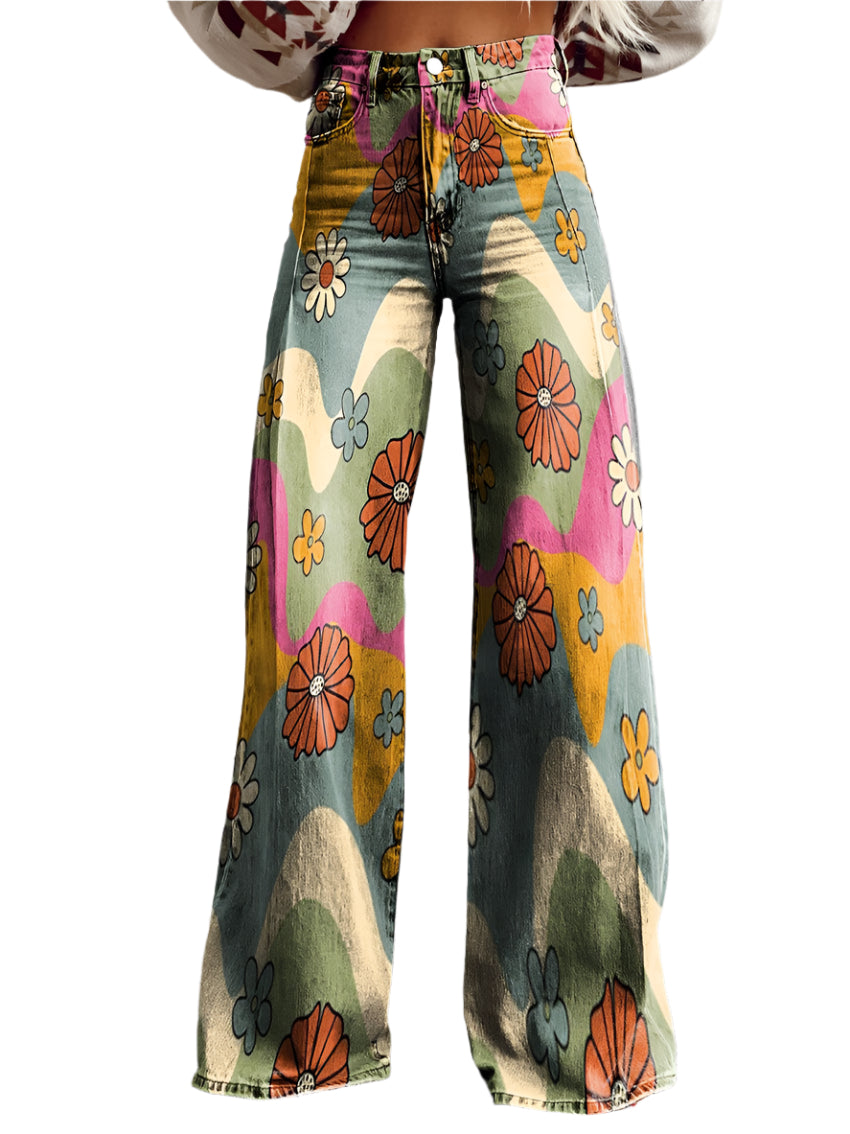 Ritan – Damenhose – Bequeme Lange Denim Hose für Stilvolle Sommerlooks