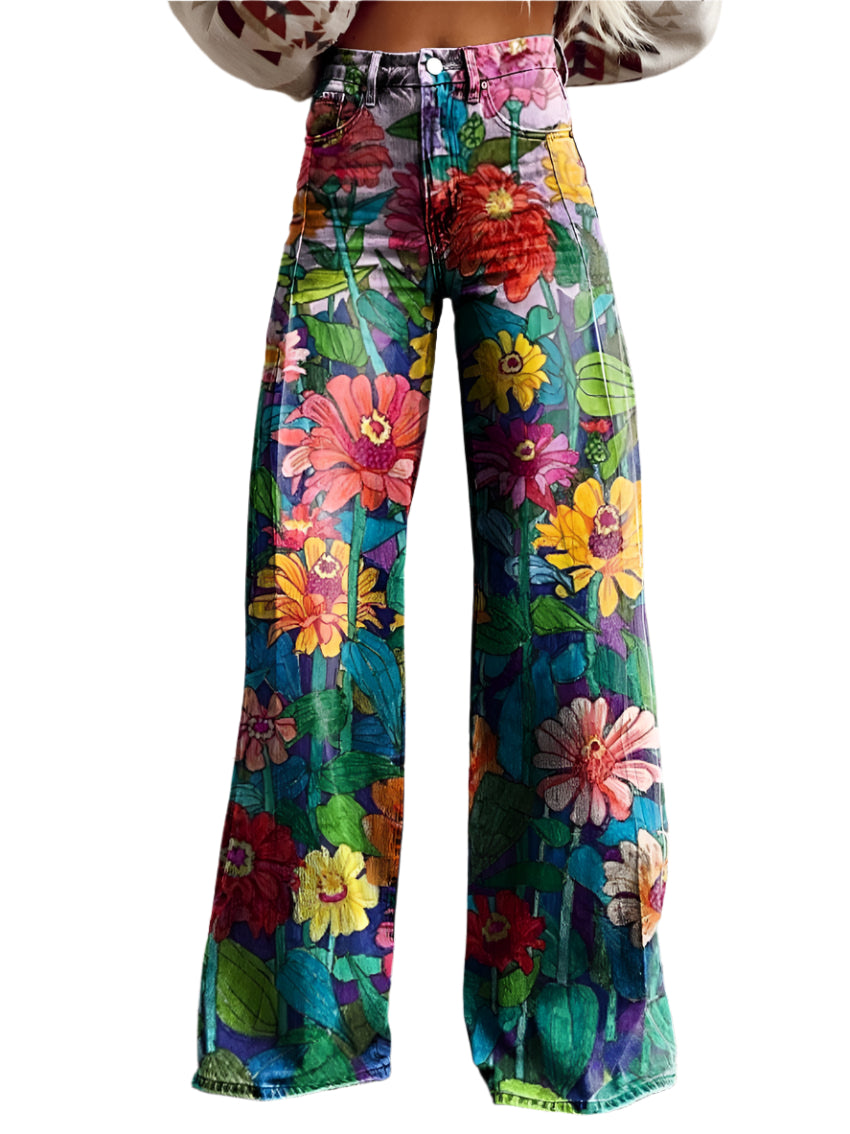 Ritan – Damenhose – Bequeme Lange Denim Hose für Stilvolle Sommerlooks
