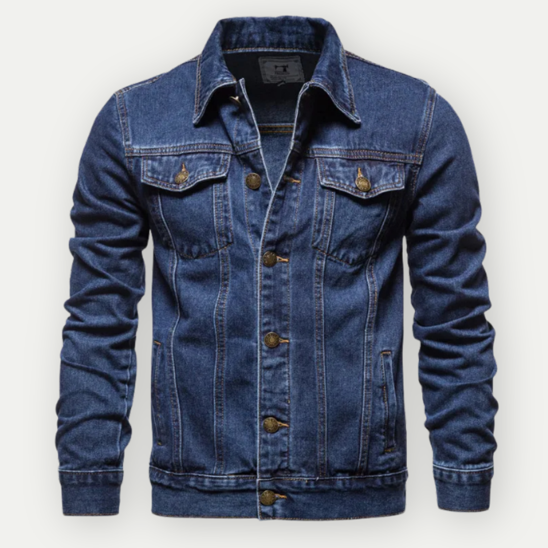 Robuste Denim-Trucker-Jacke für Herren – Zeitlos & Vielseitig