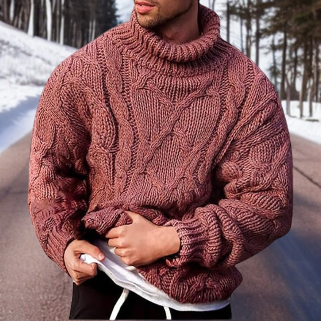 Rollkragen Winterpullover für Herren – Stilvoll & Gemütlich