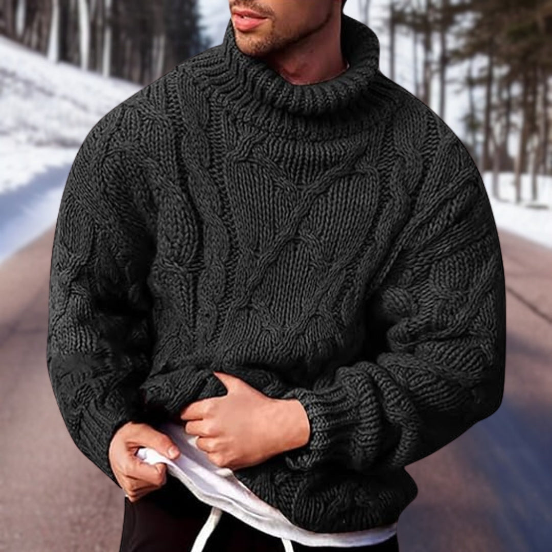 Rollkragen Winterpullover für Herren – Stilvoll & Gemütlich