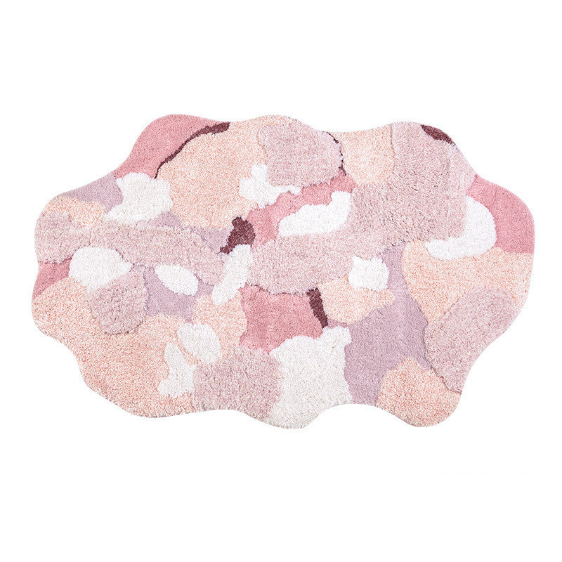Sakurae – Flauschiger Teppich mit Kirschblüten-Design im japanischen Stil
