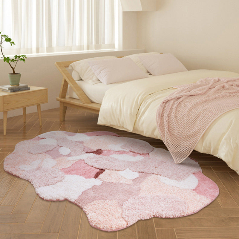 Sakurae – Flauschiger Teppich mit Kirschblüten-Design im japanischen Stil
