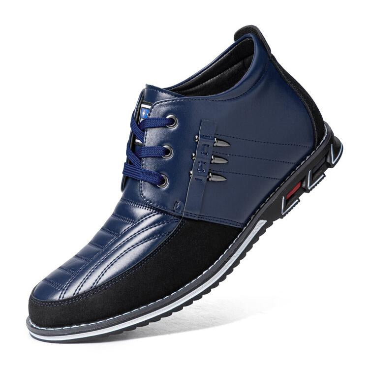 Schwarze Stiefeletten mit Nietenschnürung für Herren – Stilvoller und bequemer Business-Casual