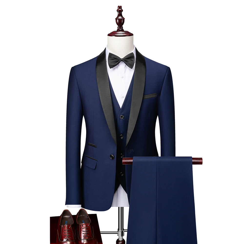 Slim Fit Anzug – 3-teiliges Set für Herren – Elegantes Design aus hochwertiger Wolle 2