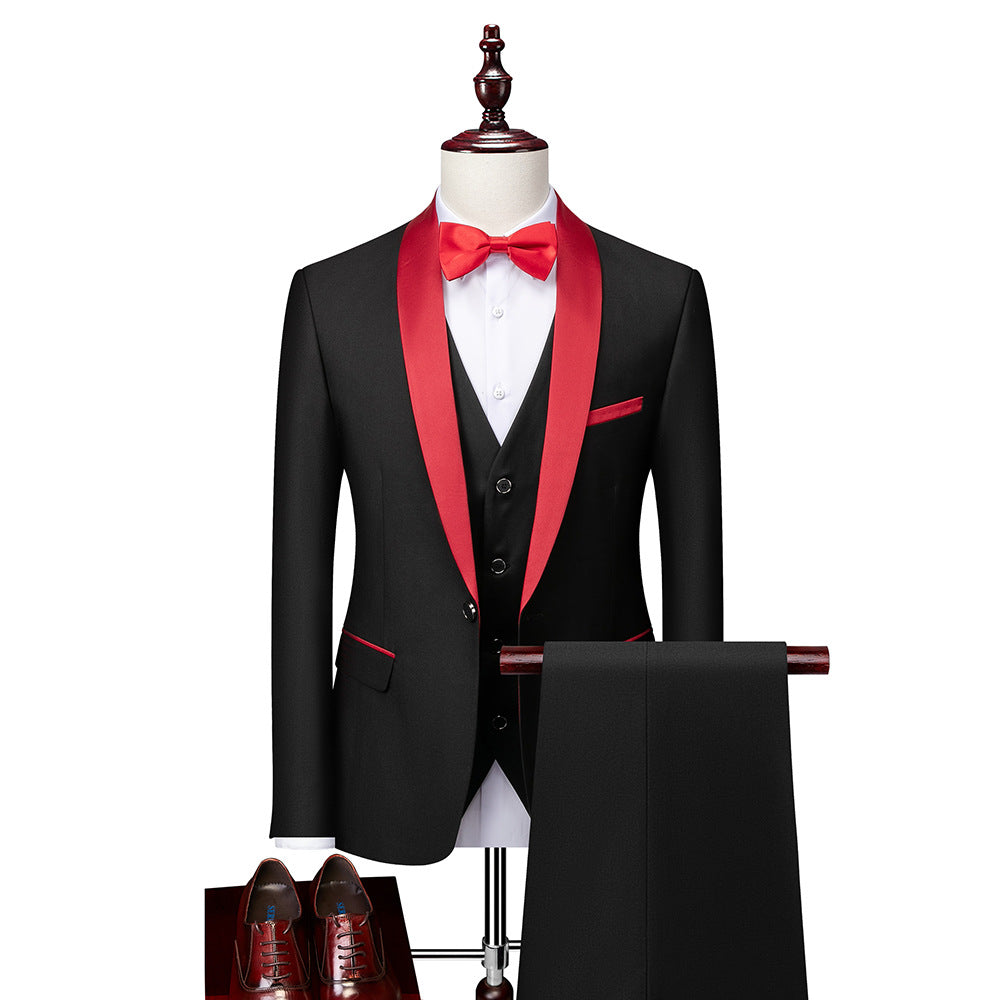 Slim Fit Anzug – 3-teiliges Set für Herren – Elegantes Design aus hochwertiger Wolle 4