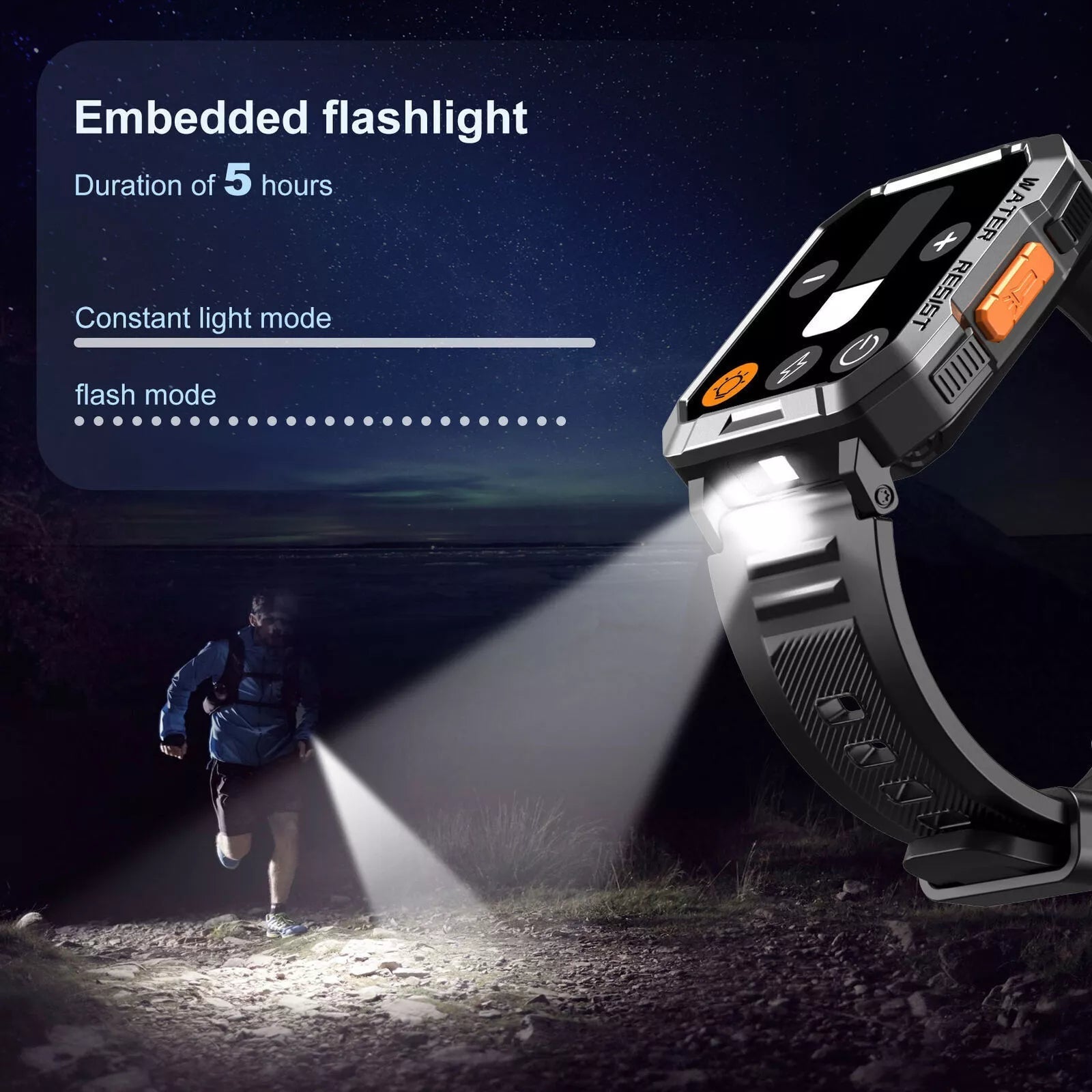 Smartwatch – Robuste Bauweise & Navigation – Ideal für Outdoor-Abenteuer
