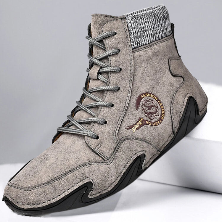 Sockenstiefel aus Mikrofaser-Leder für Herren – Bequemer und vielseitiger Stil
