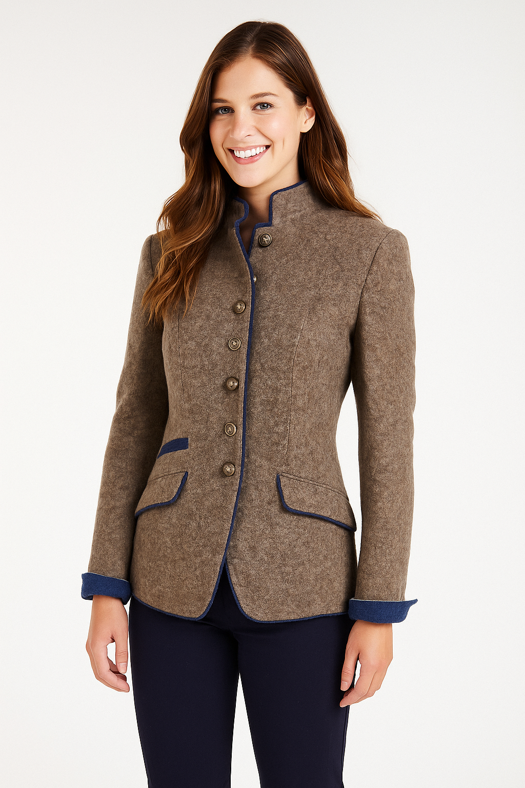 Stehkragen Blazer für Damen – Zeitlos & Stilvoll 0