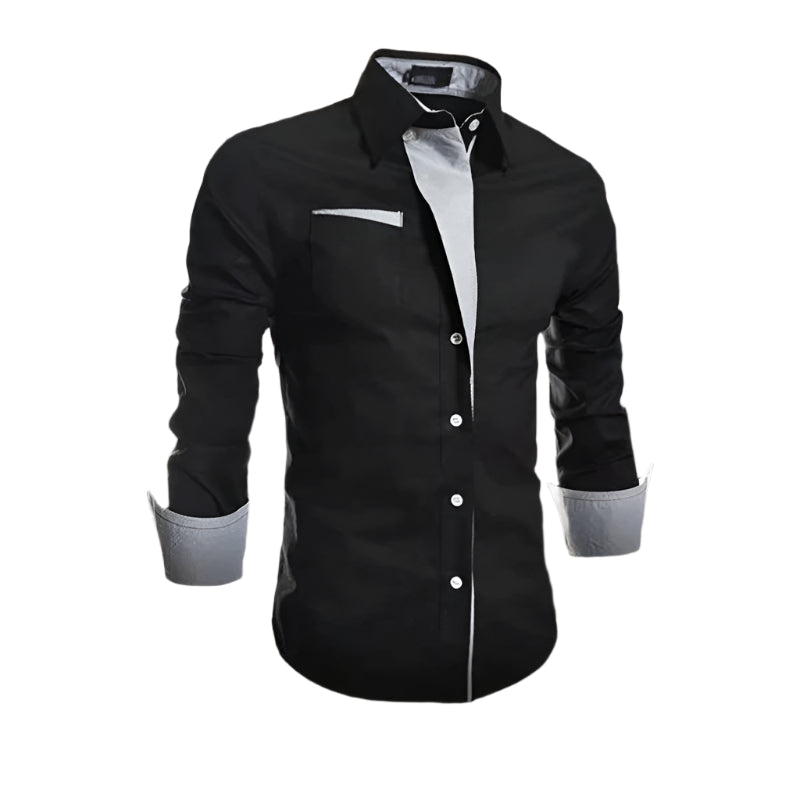 Stessil – Herrenhemd Langarm – Elegantes Baumwollhemd für Sommer & Freizeit