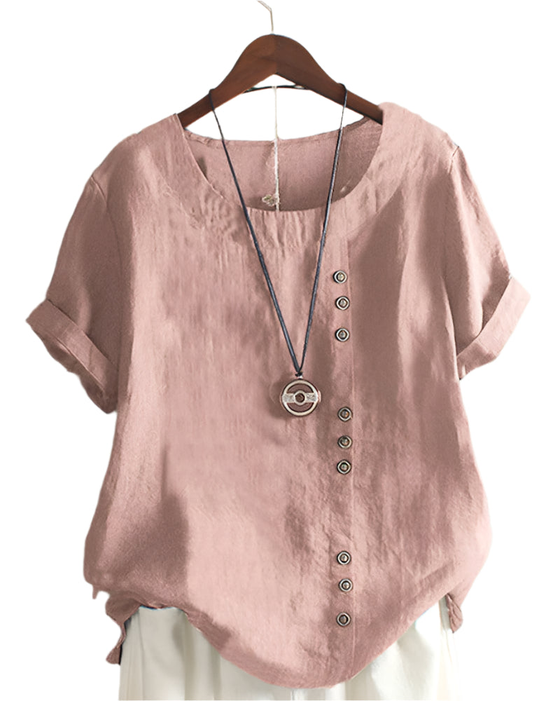 StilvollMode – Weiße Kurzarmbluse Damen – Elegant & Vielseitig