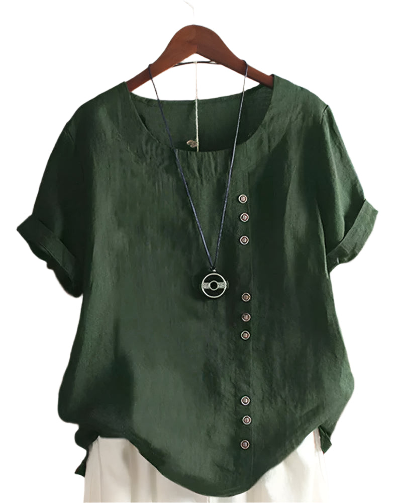 StilvollMode – Weiße Kurzarmbluse Damen – Elegant & Vielseitig