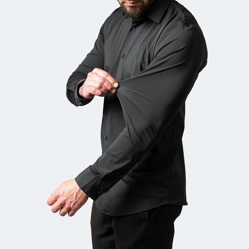 Stretch Hemd für Herren – Knitterfrei & Bequem 1
