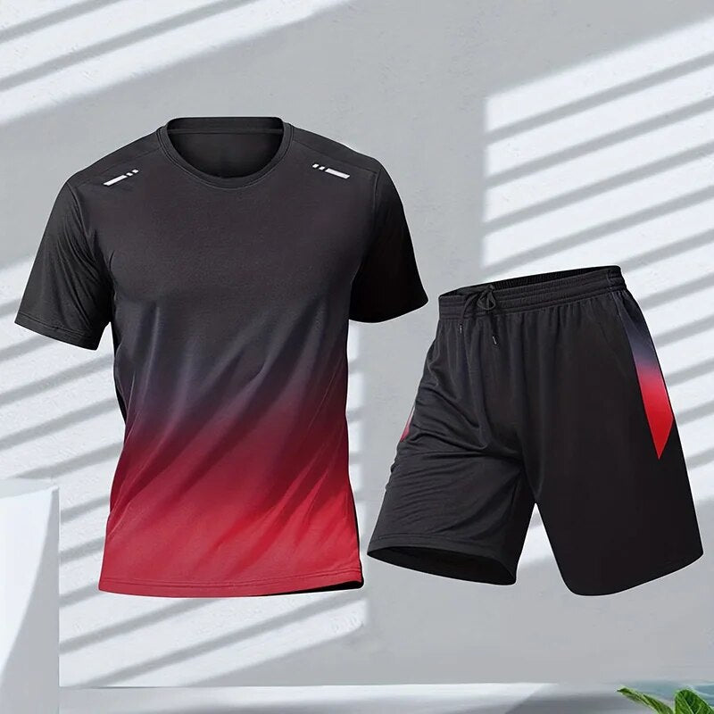 Stylisches Sportbekleidungsset für Damen – Bequem & Beweglich mit Farbverlauf 1