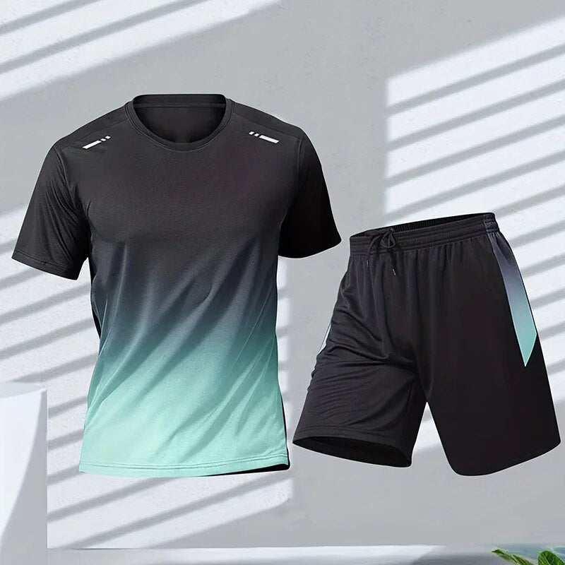 Stylisches Sportbekleidungsset für Damen – Bequem & Beweglich mit Farbverlauf 2