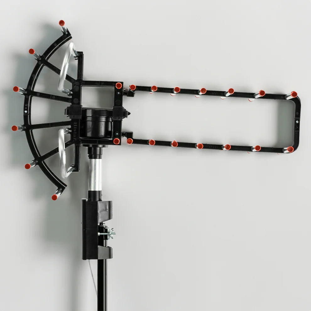 TV Antenne – 500+ Meilen Reichweite – HD Empfang mit Antennenverstärker für Zwei Fernseher