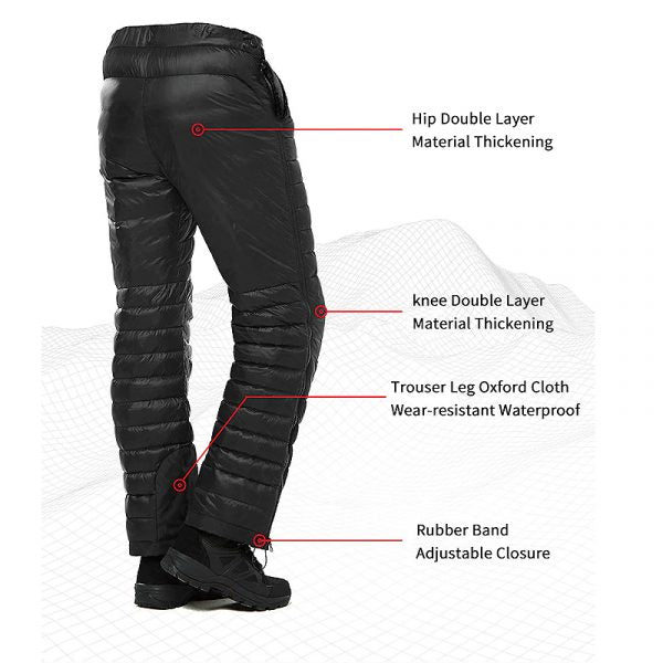 Thermohose Damen/Herren – Leicht & Wasserabweisend – Ideal für Outdoor-Aktivitäten bei Kälte