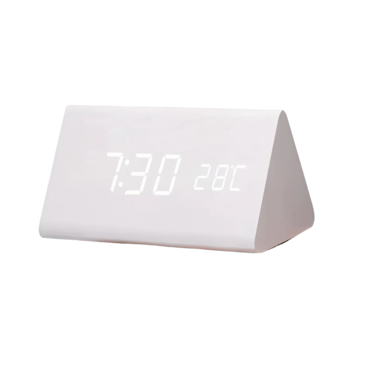 Timevo – Digitaler Holz-Wecker mit LED-Anzeige, Temperatur & Luftfeuchtigkeit