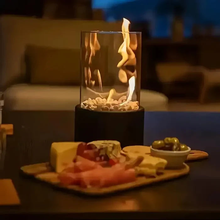 Tischlaterne – Modernes Design & Wetterfest – Ideal für Gemütliche Abende Drinnen und Draußen