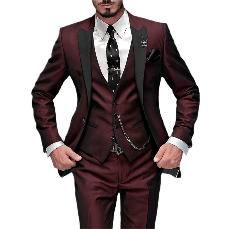 Toni – Dreiteiliger Herrenanzug – Eleganter Business-Look aus Leinen 0