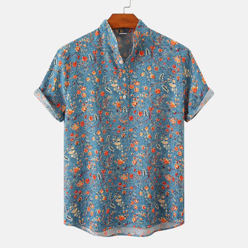 Tropenstyle – Herrenhemd Kurzarm – Lässig & Elegant für den Sommer