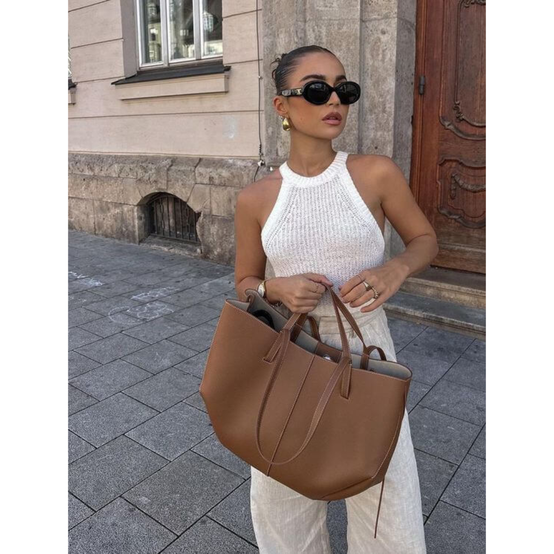 Umhängetasche Damen – Vintage Design & Geräumig – Ideal für Alltag und Freizeit