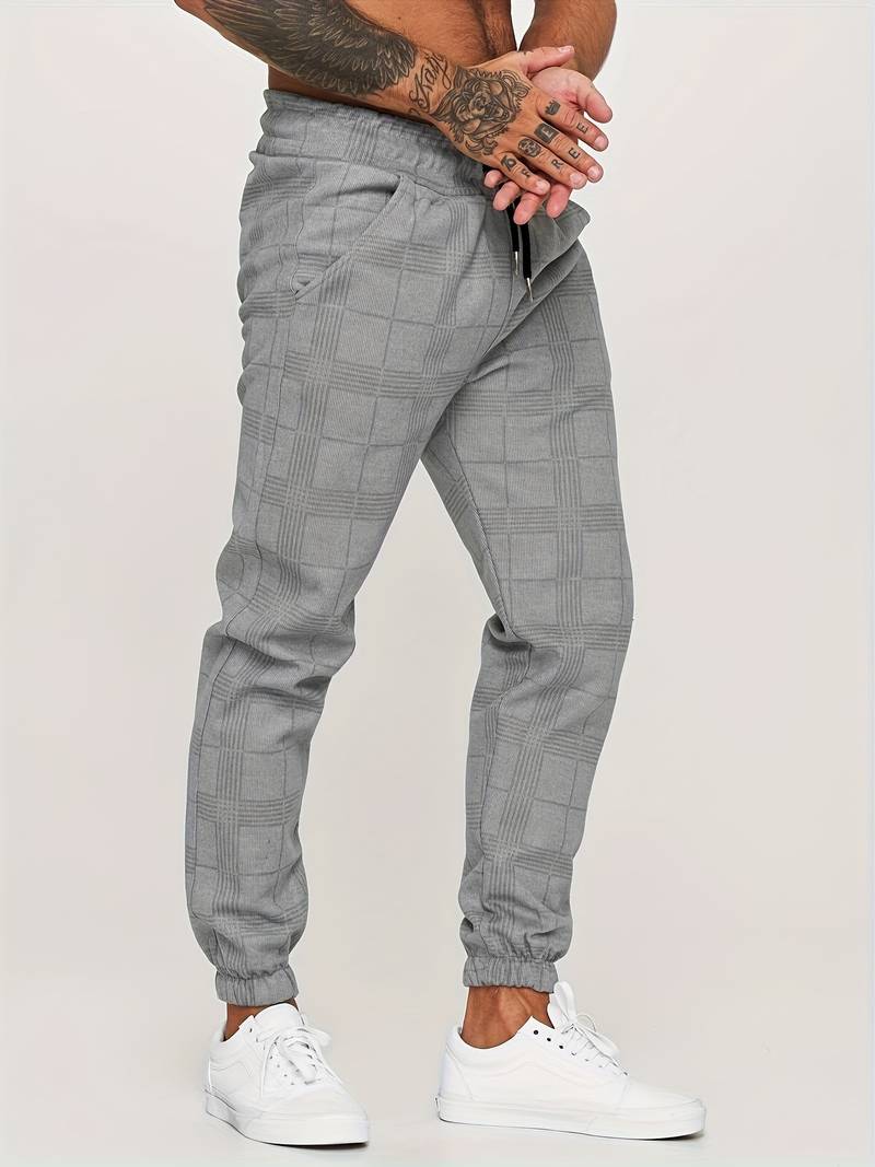 Urban Style – Jogginghose Herren – Bequem mit Modernem Karomuster