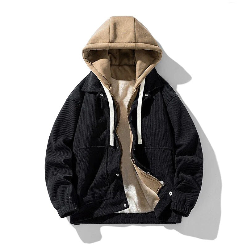 Urban Style – Kapuzenjacke Herren – Warm & Vielseitig aus Kord 0