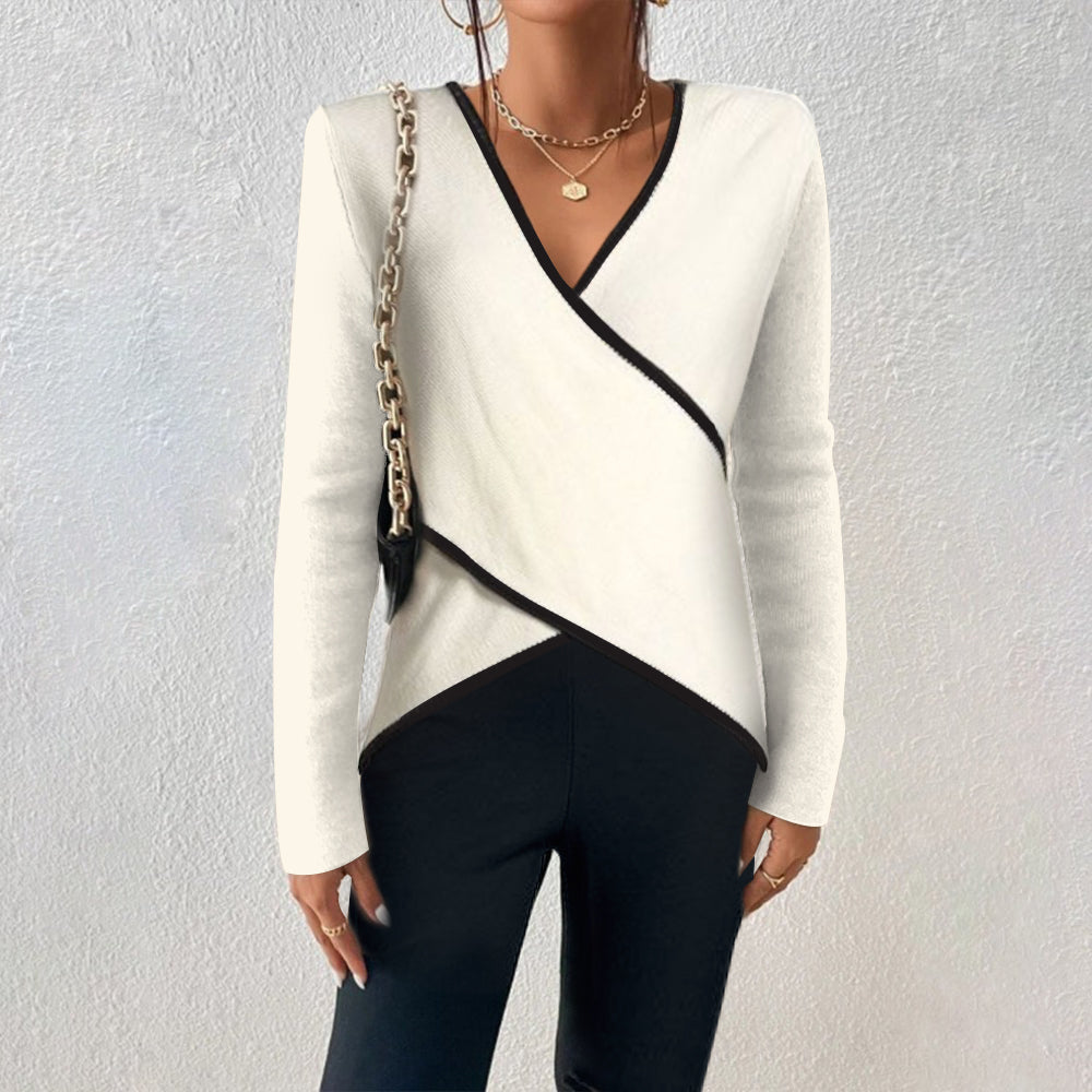 V-Ausschnitt Pullover für Damen – Stilvoll & Wärmend