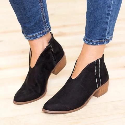 V-Cut Stiefeletten für Damen – Elegantes Design & Komfort 1
