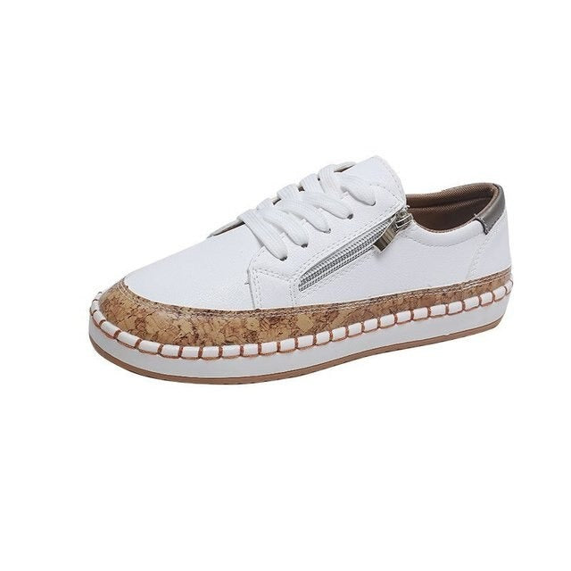 Vintage Chic – Vulkanisierte Schuhe für Damen – Bequem & Vielseitig
