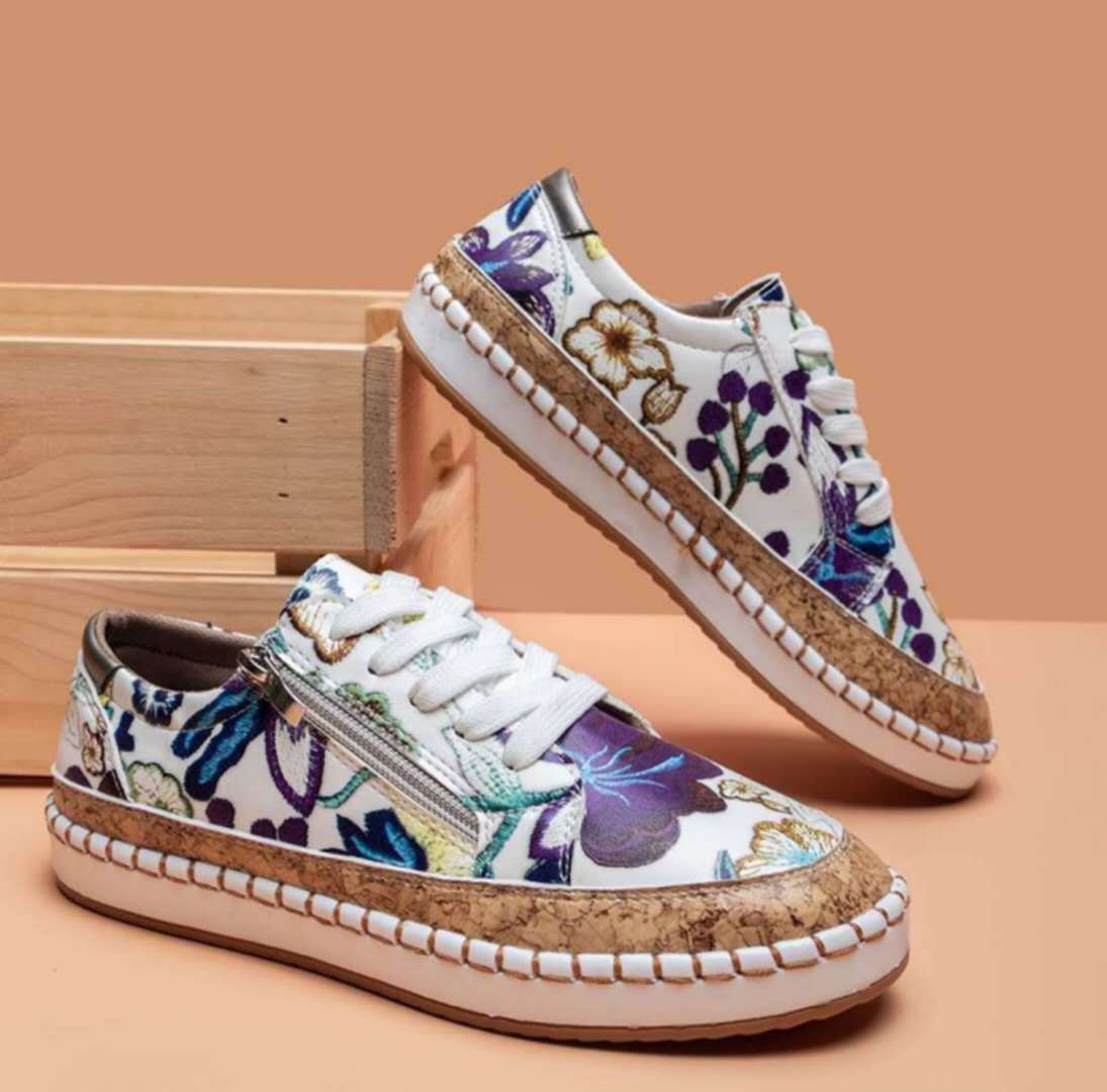 Vintage Chic – Vulkanisierte Schuhe für Damen – Bequem & Vielseitig