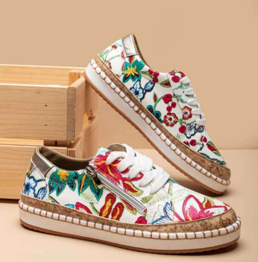 Vintage Chic – Vulkanisierte Schuhe für Damen – Bequem & Vielseitig