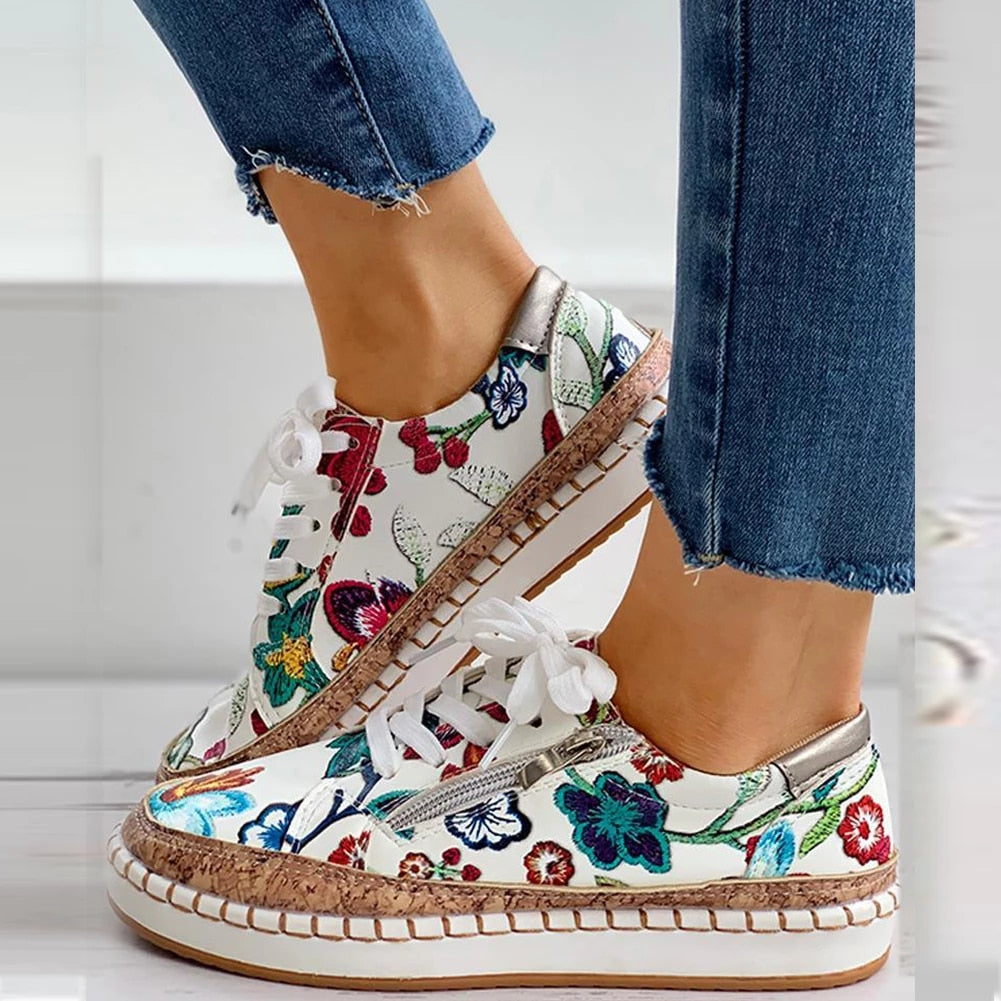 Vintage Chic – Vulkanisierte Schuhe für Damen – Bequem & Vielseitig