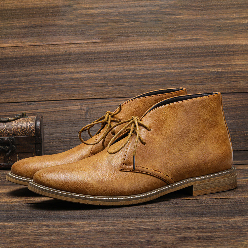 Vintage Herren Boots – Klassisches Design aus Leder – Komfortabel & Langlebig