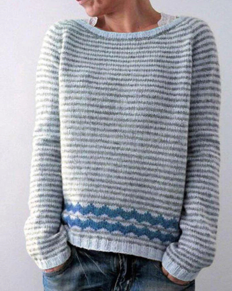 Vintage-Inspirierter Pullover für Damen – Bequem & Stilvoll 1