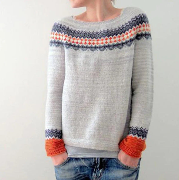 Vintage-Inspirierter Pullover für Damen – Bequem & Stilvoll 4