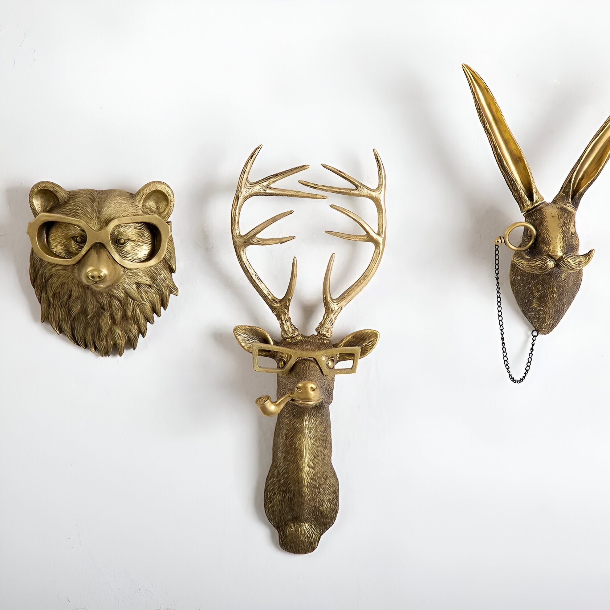 Wandhaken GoldHook – Stilvolle Tierköpfe für Ihre Wand