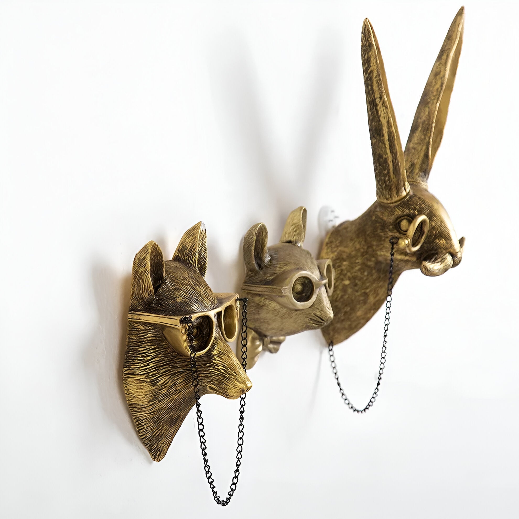 Wandhaken GoldHook – Stilvolle Tierköpfe für Ihre Wand