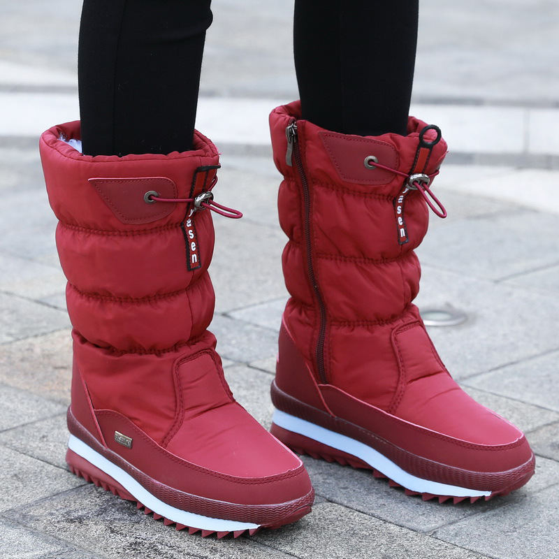 Wasserabweisende Winterstiefel für Damen – Warm & Stilvoll mit Robuster Sohle