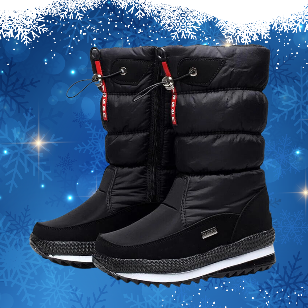 Wasserabweisende Winterstiefel für Damen – Warm & Stilvoll mit Robuster Sohle