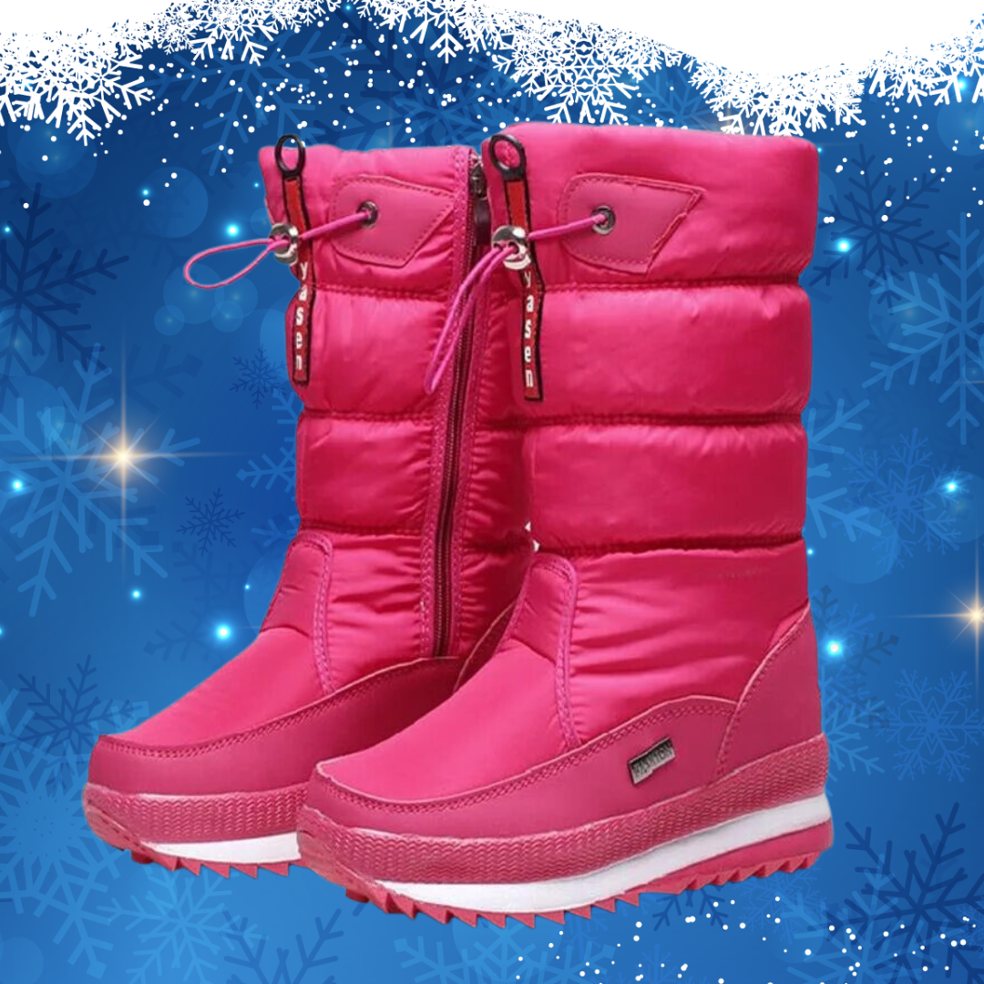 Wasserabweisende Winterstiefel für Damen – Warm & Stilvoll mit Robuster Sohle