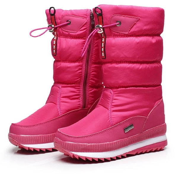 Wasserabweisende Winterstiefel für Damen – Warm & Stilvoll mit Robuster Sohle