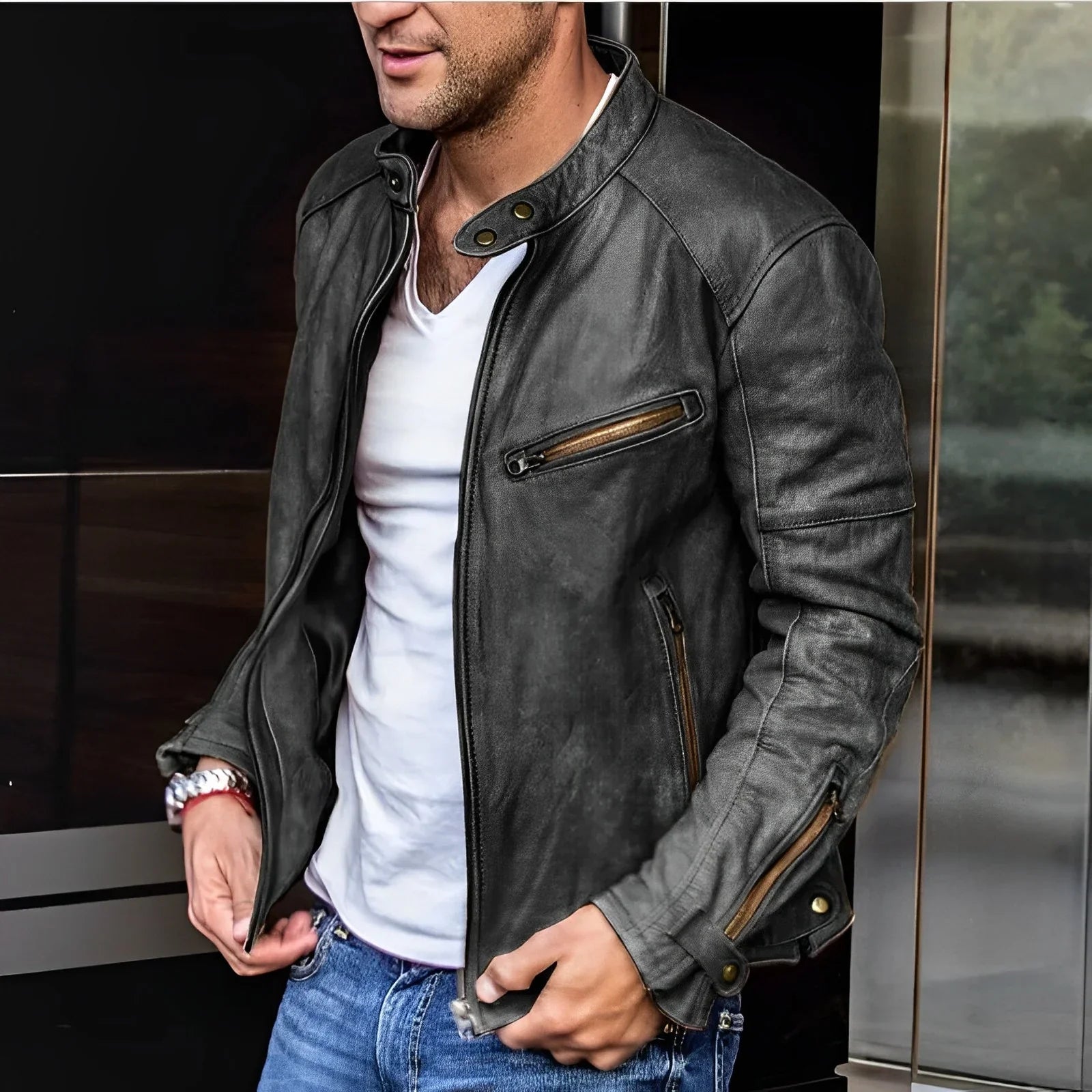 Wasserdichte Herrenjacke für Männer – Stilvoll & Funktional