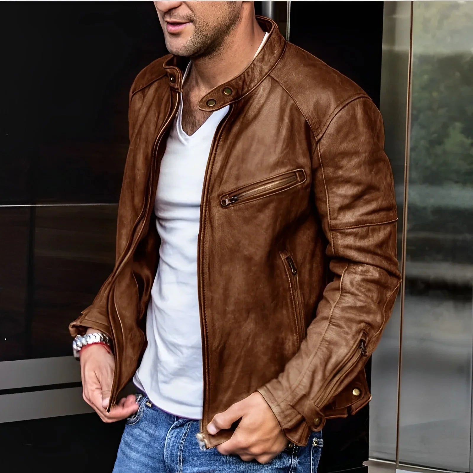 Wasserdichte Herrenjacke für Männer – Stilvoll & Funktional