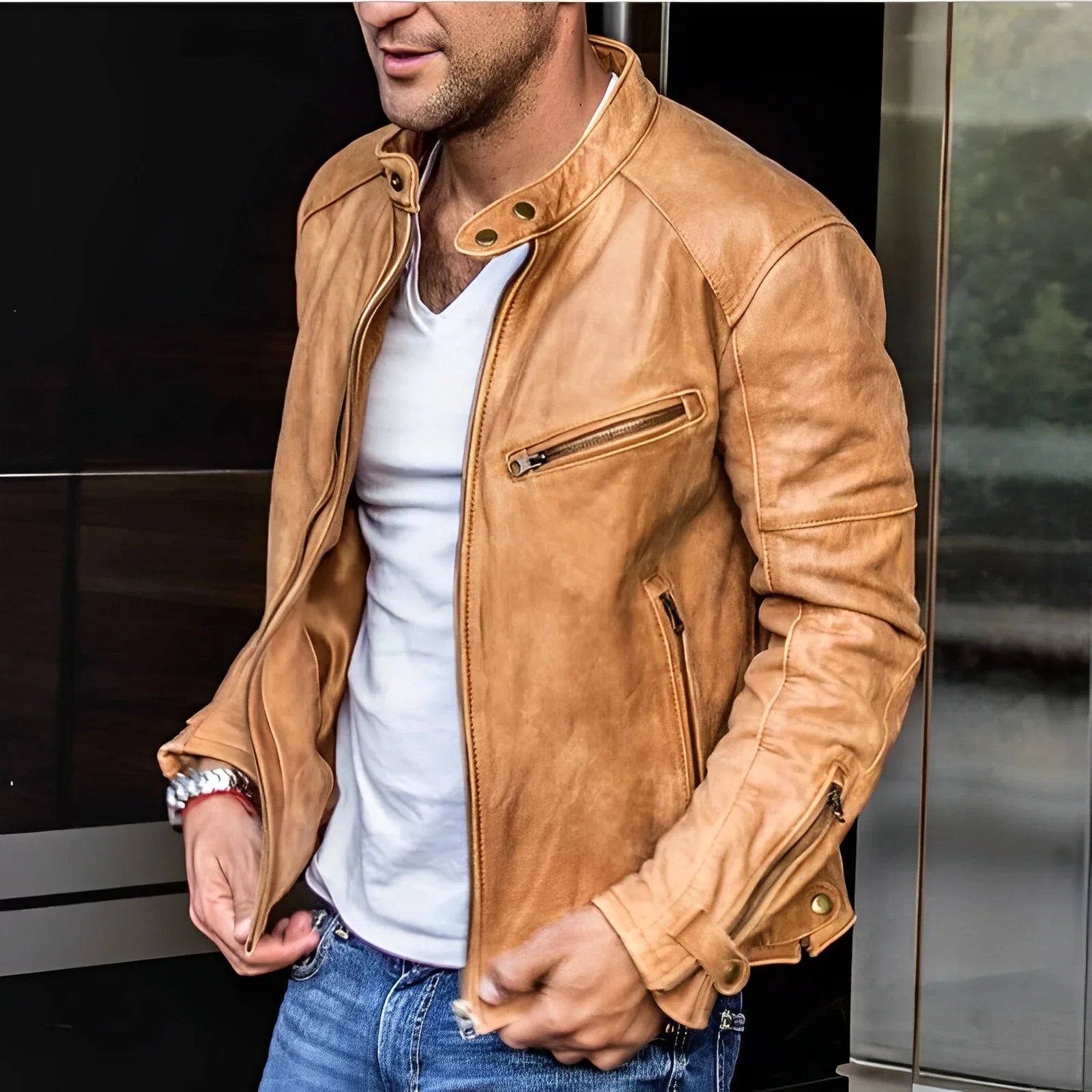 Wasserdichte Herrenjacke für Männer – Stilvoll & Funktional