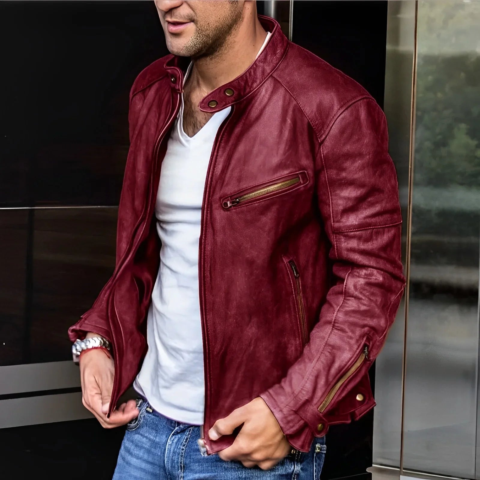 Wasserdichte Herrenjacke für Männer – Stilvoll & Funktional
